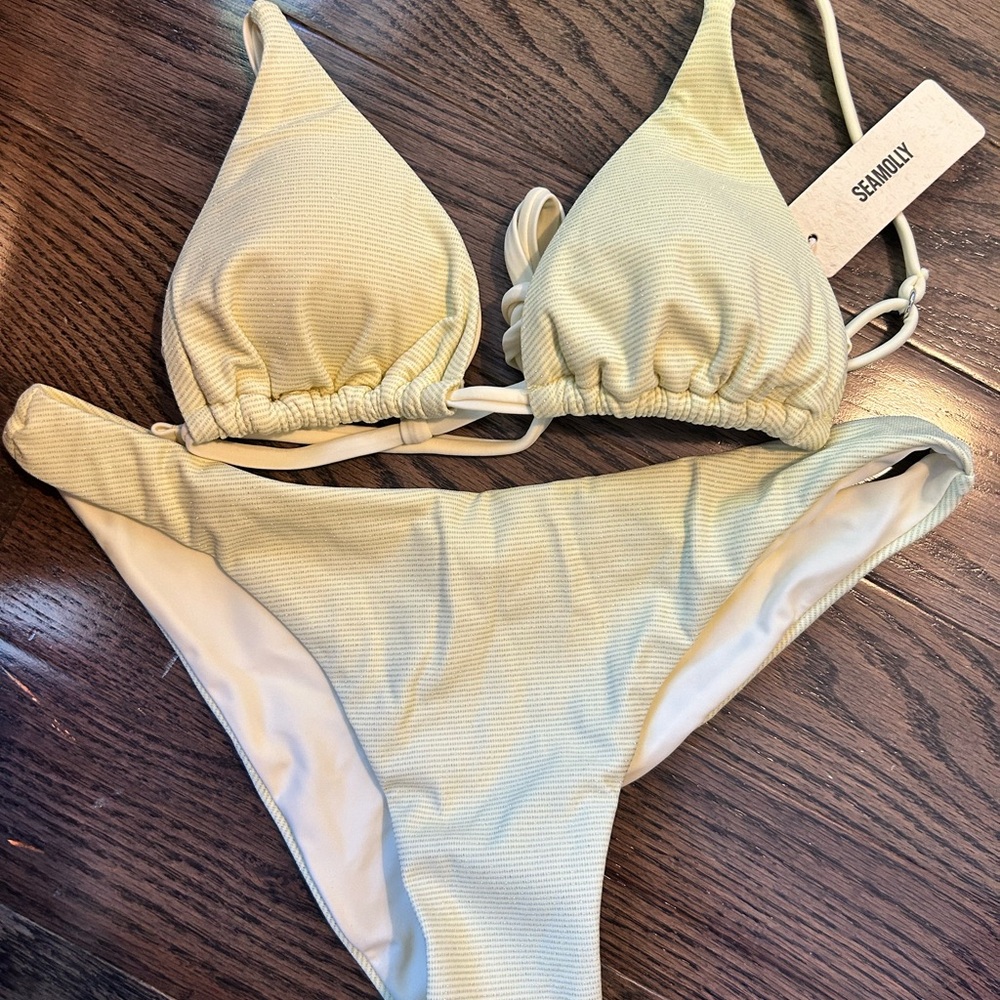 Seamolly Yellow Glitter Bikini